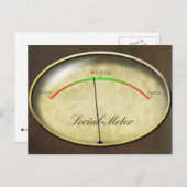 Sozialzähler Postkarte (Vorne/Hinten)