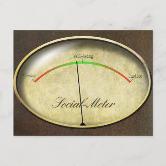 Sozialzähler Postkarte (Vorderseite)
