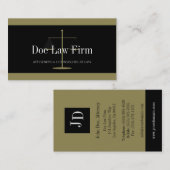 Sozietäts-Gold/schwarze Fahne Visitenkarte (Vorne/Hinten)