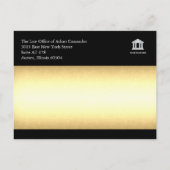 Sozietäts-Mitteilungs-Karten Ankündigungspostkarte (Rückseite)