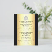 Sozietäts-Mitteilungs-Karten Ankündigungspostkarte (Stehend Vorderseite)