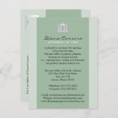 Sozietäts-Mitteilungs-Karten Ankündigungspostkarte (Vorne/Hinten)