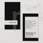 Sozietäts-Rechtsanwalt-Visitenkarte-mutiges Visitenkarte (Vorne/Hinten)