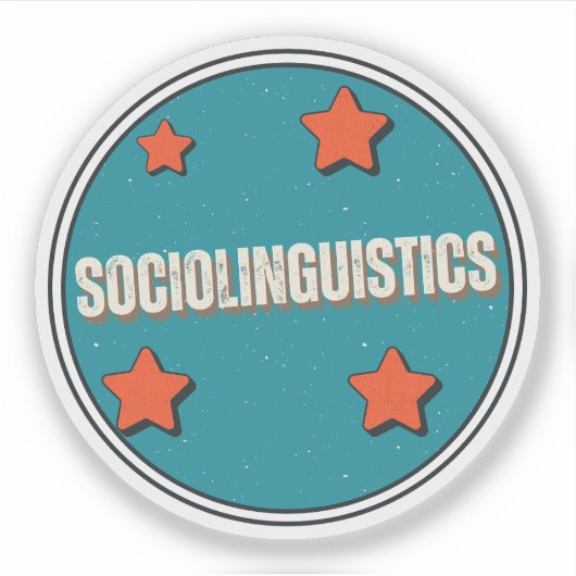Soziolinguistik Aufkleber (Vorderseite)