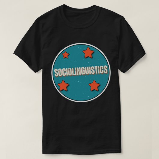 Soziolinguistik T-Shirt (Design vorne)
