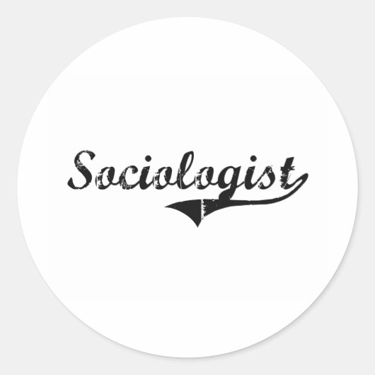 Soziologe Beruflich Job Runder Aufkleber (Vorderseite)