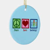 Soziologe Friedenssoziologie Liebe Professor Keramik Ornament (Rechts)