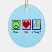 Soziologe Friedenssoziologie Liebe Professor Keramik Ornament (Links)