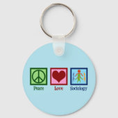 Soziologe Friedenssoziologie Liebe Professor Schlüsselanhänger (Vorderseite)