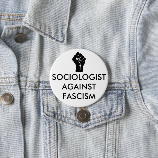 Soziologe gegen Faschismus Button (Beispiel)