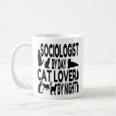 Soziologe Lieben Katzen Kaffeetasse (Links)