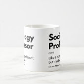 Soziologe Professor Funny Definition Kaffeetasse (Mittel)