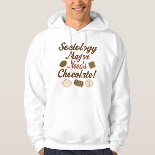 Soziologie-bedeutende Schokolade Hoodie (Vorderseite)