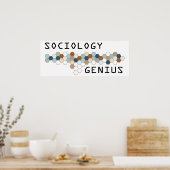 Soziologie Genius Poster (Küche)