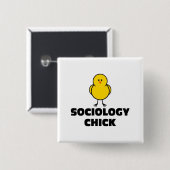 Soziologie-Küken Button (Vorne & Hinten)