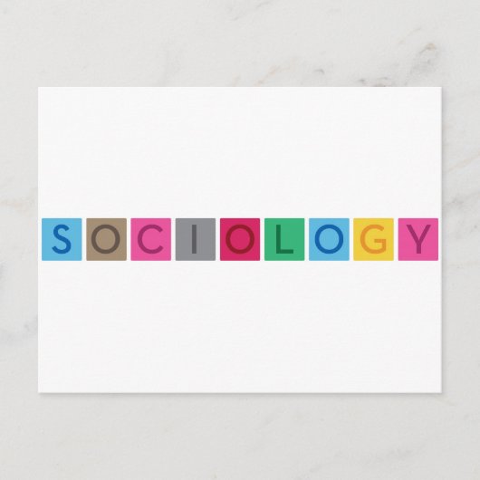 Soziologie Postkarte (Vorderseite)