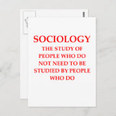 Soziologie Postkarte (Vorne/Hinten)