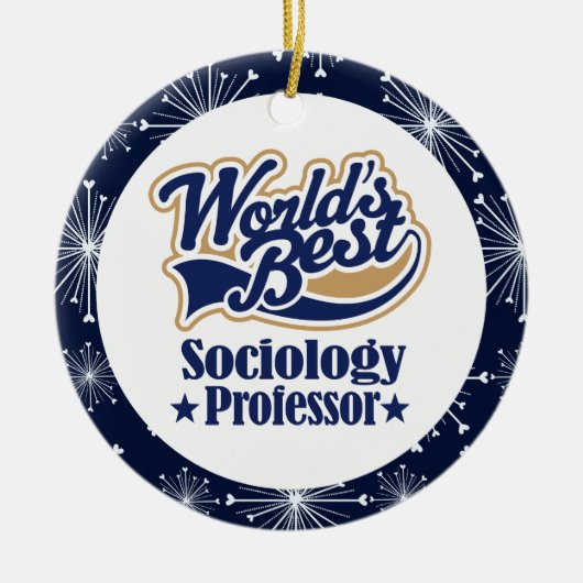 Soziologie-Professor Gift Ornament (Vorne)