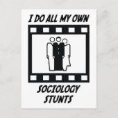 Soziologie Stunts Postkarte (Vorderseite)