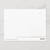 Soziopathischer Einfluss Postkarte, Mini-Kunst Postkarte (Rückseite)