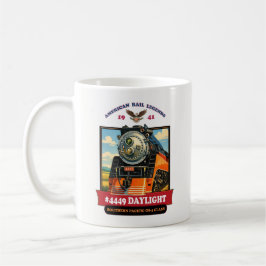 SP GS-4 Daylight 4449 Steam Locomotive Retro Print Kaffeetasse