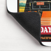 SP GS-4 Daylight 4449 Steam Locomotive Retro Print Mousepad (Ecke)