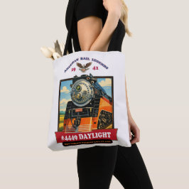 SP GS-4 Daylight 4449 Steam Locomotive Retro Print Tasche