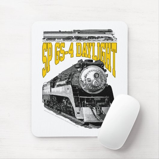 SP GS-4 Daylight 4449 Steam Train Locomotive Mousepad (Mit Mouse)