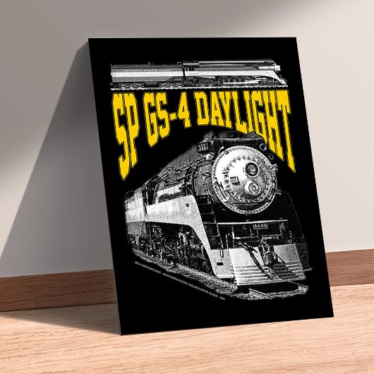 SP GS-4 Daylight Steam Locomotive. 4449 Train Poster