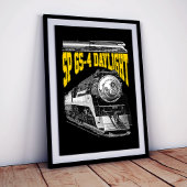 SP GS-4 Daylight Steam Locomotive. 4449 Train Poster