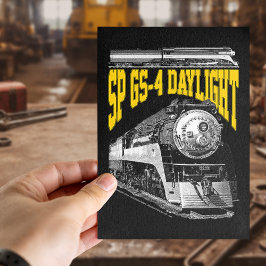 SP GS-4 Daylight Steam Locomotive. 4449 Train Postkarte