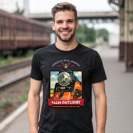 SP GS-4 Daylight Steam Locomotive Vintage Poster T-Shirt