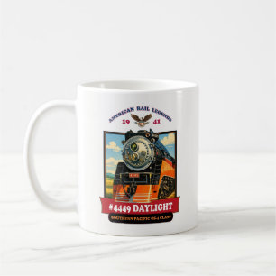 SP GS-4 Tageslicht 4449 Dampflokomotive Retro-Druc Kaffeetasse