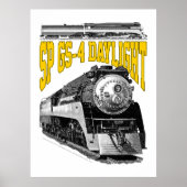 SP GS-4 Tageslicht 4449 Dampflokomototive Poster (Vorne)