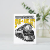 SP GS-4 Tageslicht 4449 Dampflokomototive Postkarte (Stehend Vorderseite)