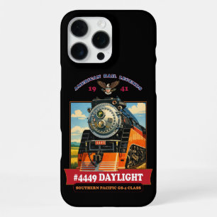 SP GS-4 Tageslicht-Dampflokomotive Vintage Poster iPhone 16 Pro Max Hülle