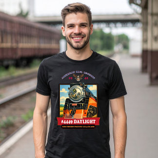 SP GS-4 Tageslicht-Dampflokomotive Vintage Poster T-Shirt