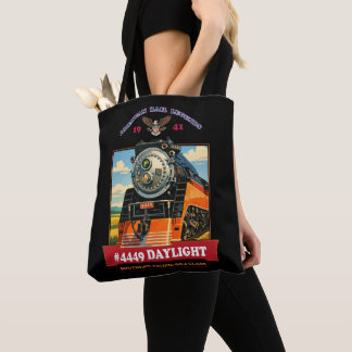 SP GS-4 Tageslicht-Dampflokomotive Vintage Poster Tasche