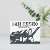 SP Harbour Cranes Postkarte (Stehend Vorderseite)