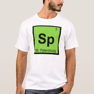 Sp - St. Petersburg Florida Chemie-Symbol T-Shirt