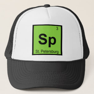 Sp - St. Petersburg Florida Chemisches Symbol Truckerkappe