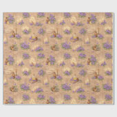 Spa and Lavender Pattern Geschenkpapier (Flach)