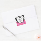 Spa Birthday Party Sticker Zebra Stripe (Umschlag)