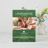 Spa-Center-Tisch-Tent-Vorlage (Stehend Vorderseite)