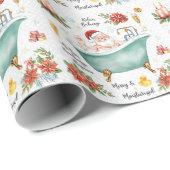 Spa Christmas themed for Spa Lovers Geschenkpapier (Rolleneckpunkt)