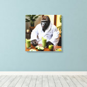 Spa Day Gorilla Leinwanddruck (Insitu (Holzboden))