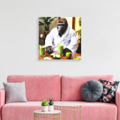 Spa Day Gorilla Leinwanddruck (Insitu (Wohnzimmer))