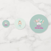 Spa Day Kid's Party Konfetti (Rückseiten)