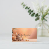 SPA EXPERIENCE BUSINESS CARD VISITENKARTE (Stehend Vorderseite)