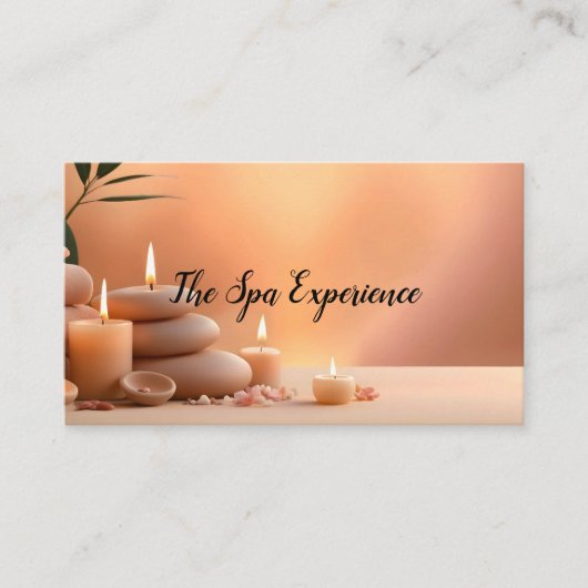 SPA EXPERIENCE BUSINESS CARD VISITENKARTE (Vorderseite)